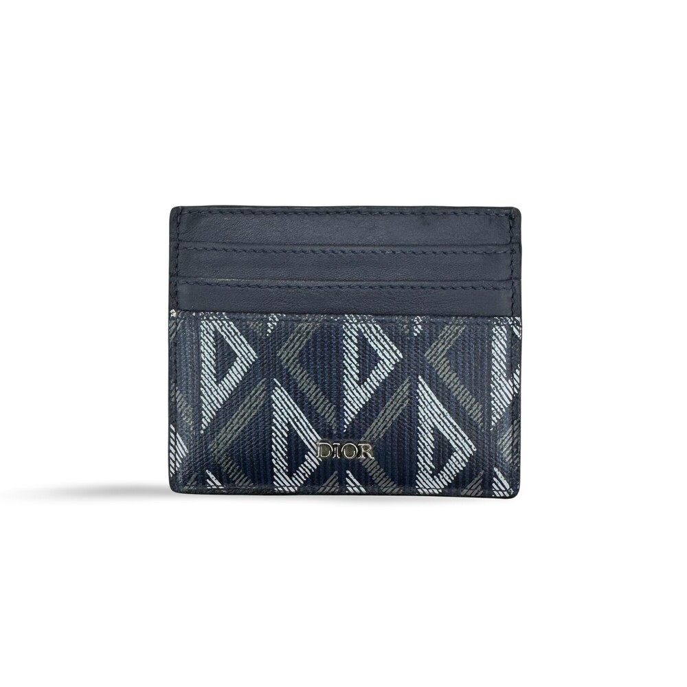Christian Dior Card Holder Oblique Canvas and Leather